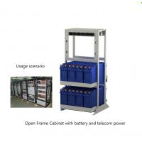 China IP55 Telecom Enclosures 1.3m 1.9m Open Frame Cabinet With Battery on sale