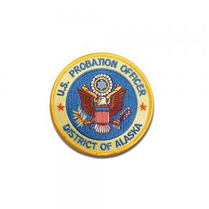 3D Embroidery Custom Air Force Patches , 2.5'' Adhesive Clothing Patches