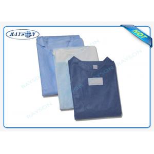 100% PP , SMS Non Woven Fabric Sterile Disposable Surgical Gown Sauna Dress