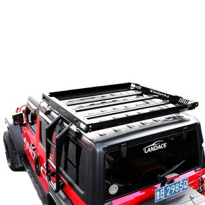 China Jeep Wrangler Rubicon 18-23 Крыши для внедорожных автомобилей с прямым грузовым брекетом wholesale