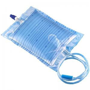 China Medical Urine Drainage Bag , Disposable Urine Bag 2000ml With Screw Valve supplier