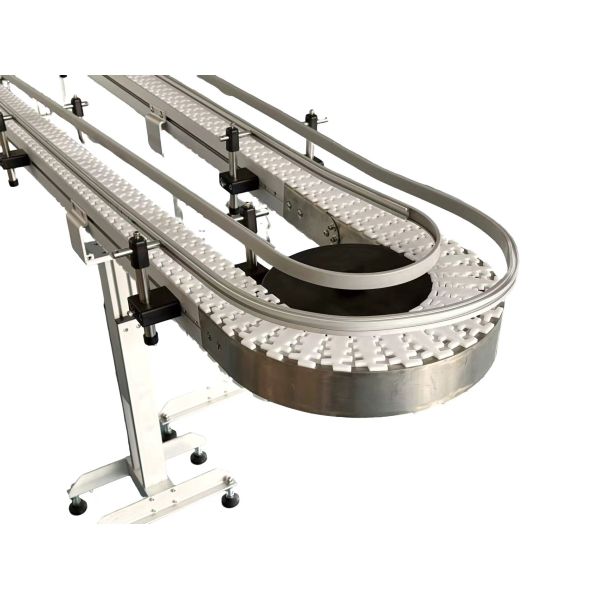 105mm Width Flexible Plastic Bottle Chain Conveyor Machine With Modular Structure