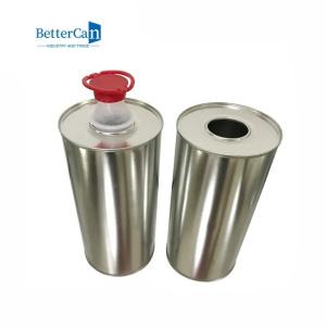 1 Liter Round Metal Tin Can Cylinder Shaped D84*H210mm With Lid