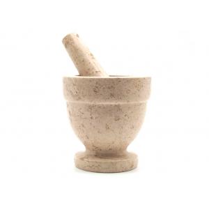 Grinder Marble Stone Mortar And Pestle Kitchen Cooking Tool Spice Herb 4 Inch