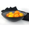 Home Use Ceramic Dinnerware Sets Fashionable Hand Painted Black Color