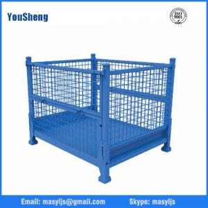 China stacking wire mesh box, heavy duty wire mesh box for warehouse and logistics supplier