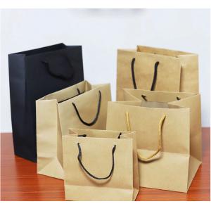 High Durability Custom Printed Kraft Paper Bags Eco Friendly High Tear Resistance