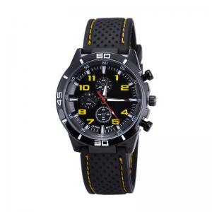 China Men's Stainless Steel Watches ,Men Sports Silicon Band Wrist Watch ,OEM Multifunction Chrono Quartz Watch supplier