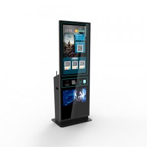 China 43 Inch Food Ordering Self Service Bill Payment Cash Acceptor Ticket Vending Machine supplier