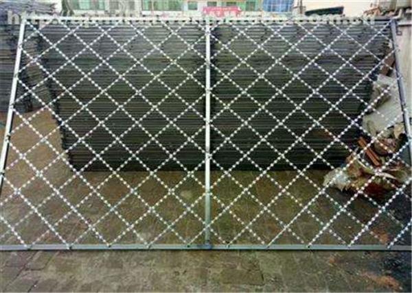 Razor Iron Nato Security Barbed Wire , Low Carbon Chain Link Fence With Razor
