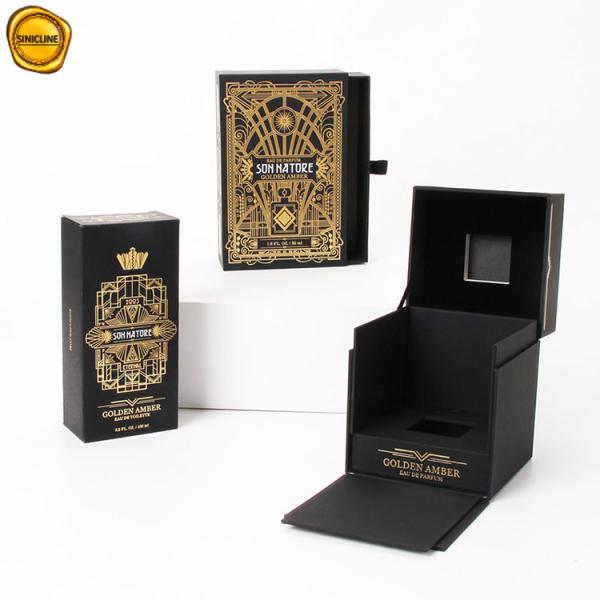 Картина золота Luxry печатая подгонянную коробку духов Fragance Packaing картона дизайна