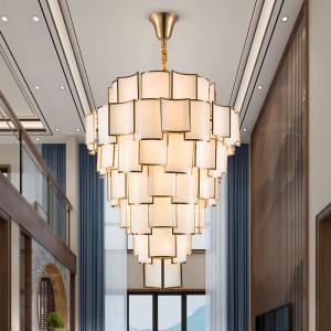 Modern Villa Living Room Staircase Large Chandelier Hotel Lobby Luxury Pendant Lamp