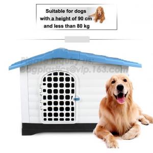 PP European Style Plastic Dog House, Pet Waterproof Outdoor Winter House,Dog Kennel, low MOQ luxury kitty cat house, pac