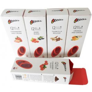 China Disposable Custom Paper Box Food Tea Packaging Box With Clear PVC Window supplier