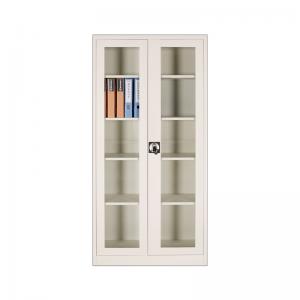 China Office Furniture Metal Storage Glass Door File Cabinet Fireproof H1850mm supplier