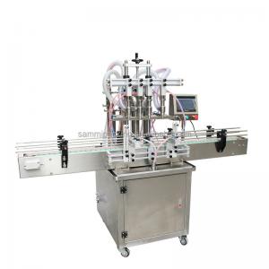 4 Nozzles Overflow Liquid Filling Machine Automatic For Beverage Juice