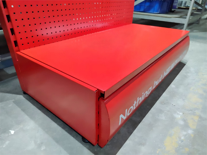 China AT-0264 Store Display  Fixture Wall Display with LED Light Tool Displays Color Customized wholesale