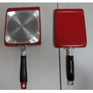 China 24cm Square Nonstick Frying Pan With Marble / Powder Coating supplier