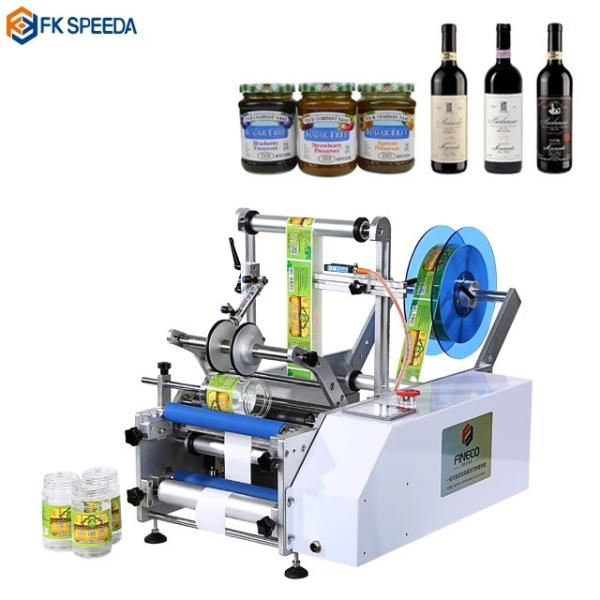 30 bpm Front Back Labeling Semi Automatic Labeling Machine for Round Cylinder Bottle