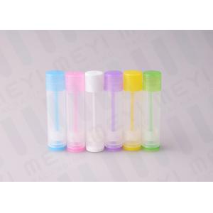 China 5g Round Cute Colorful Clear Lip Balm Containers With Custom Logo Printing supplier