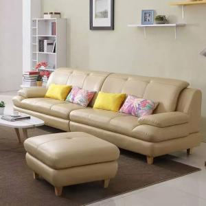 Small Leather Sectional Sofa In Nordic Style LP330