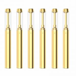 0.5/1.0/2.0mL Gold Tip CBD oil Vape Pen Device With Ceramic Coil