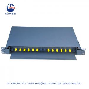 China Empty Box 12 Port Fc St Fiber Optic Patch Panel Rack Mount supplier