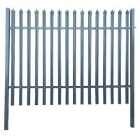 China Different colors hot-dipped galvanized or PVC coated welded palisade fencing Decorative Steel Palisade Garden Europe Fen on sale