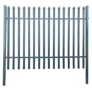 Different colors hot-dipped galvanized or PVC coated welded palisade fencing Decorative Steel Palisade Garden Europe Fen