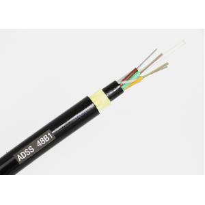 China ADSS Non Armoured Fiber Optic Ethernet Cable Multimode Outdoor With Single Sheath supplier