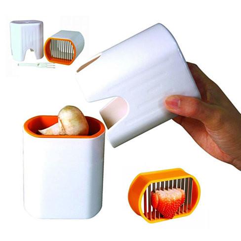 Mini Plastic Vegetable Cutter Reusable , Egg Fruit And Vegetable Chopper