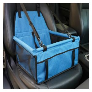 Blue 45cm Pet Car Booster Seat SGS Dog Car Seat Basket