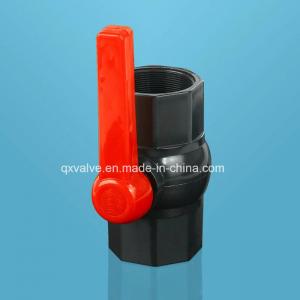 China Fixed Ball Valve Plastic Colombia Blue/Red Long Handle PVC for Water Treatment Plant supplier