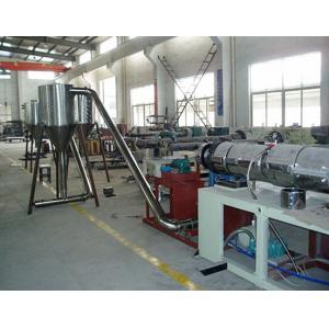 PVC Double Screw Granulating Machine , Hot Cutting Pelletizing Extrusion Line