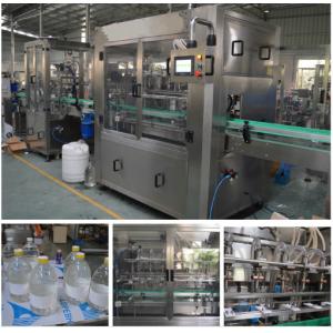 Fast Speed Water Bottle Packing Machine / Customized Bottling Line Equipment