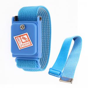 China Knitted Elastic Band Blue Orange Maroon Color Cordless ESD Anti-static Wrist Strap supplier