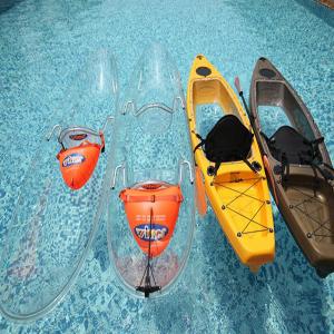 China Clear Visor Plastic Rowing Boat , Impact Resistant Lightweight Touring Kayak supplier