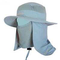 China Customized Sun Protection Cap With String / Mens Sun Hat With Neck Protector on sale