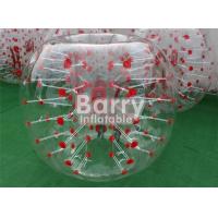 China Outdoor Inflatable Toys 100% TPU / PVC 1.5m Red Dot Inflatable Bubble Soccer Ball on sale