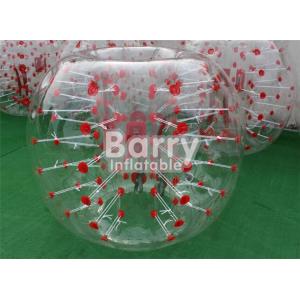 Outdoor Inflatable Toys 100% TPU / PVC 1.5m Red Dot Inflatable Bubble Soccer Ball