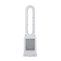China Custom 50W Leafless Bladeless Oscillating Tower Fan 80° With Remote 8 Speeds on sale
