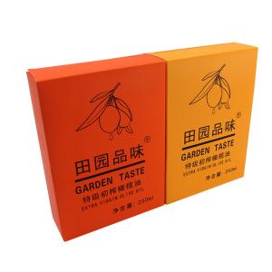 Eco - Friendly White Cardboard Box Printing Customized Food Paper Box For Oliver Oil