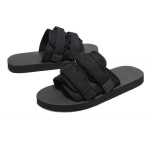 Black Mens Waterproof Slide Sandals , Lightweight Women'S Water Shoes