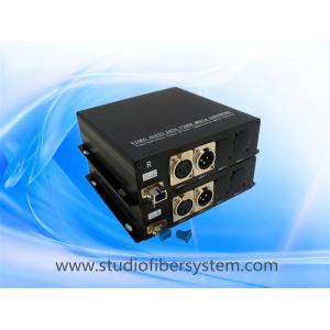 China Mic&Balanced audio to  fiber converter for 1CH Mic 1 balanced audio input,2 balanced audio output for intercom system supplier