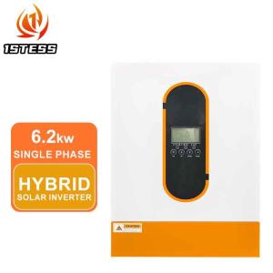 China Pure Sine Wave 6.2KW Inversor híbrido 48V MPPT Modo de carga de red / apagado Inversor solar híbrido supplier