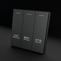 China Smart Zigbee Switches Customized Black Wall Switch for Tuya APP Control in Smart Home on sale