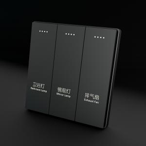 Smart Zigbee Switches Customized Black Wall Switch for Tuya APP Control in Smart Home