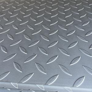 Stainless Steel Chequered Floor Plate With Diamond Pattern 3 Bar  Chequers SS304 Diamond Plate