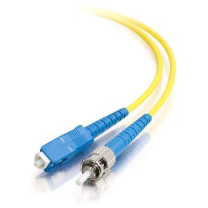 China ST Singlemode do cabo de remendo da fibra ótica ao SC palavra simples de 9/125 μm no PVC amarelo supplier