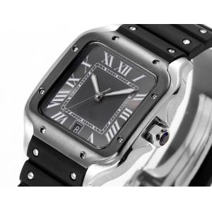 Square Slim Stone Self Winding Chronometers for Gentlemen Crafted from Stainless Steel Personalized Tim